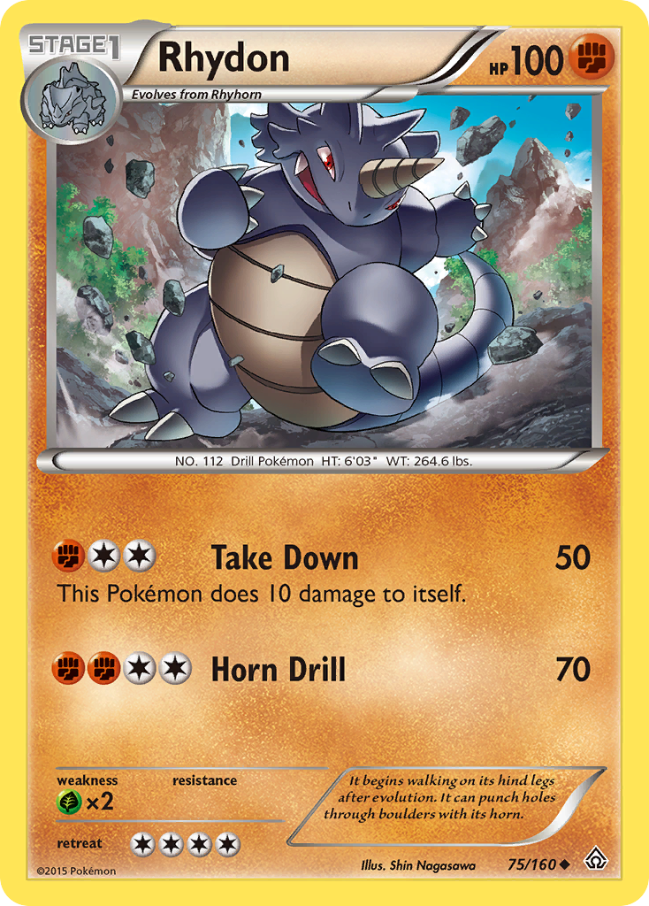 Rhydon (75/160) [XY: Primal Clash] | Galaxy Games LLC