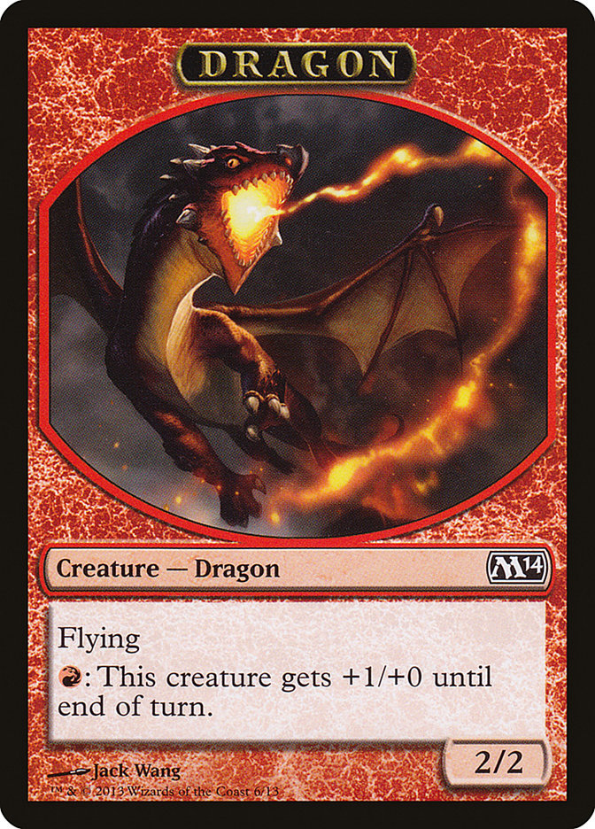 Dragon Token [Magic 2014 Tokens] | Galaxy Games LLC