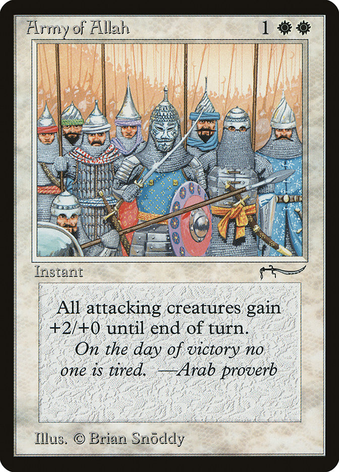 Army of Allah (Light Mana Cost) [Arabian Nights] | Galaxy Games LLC