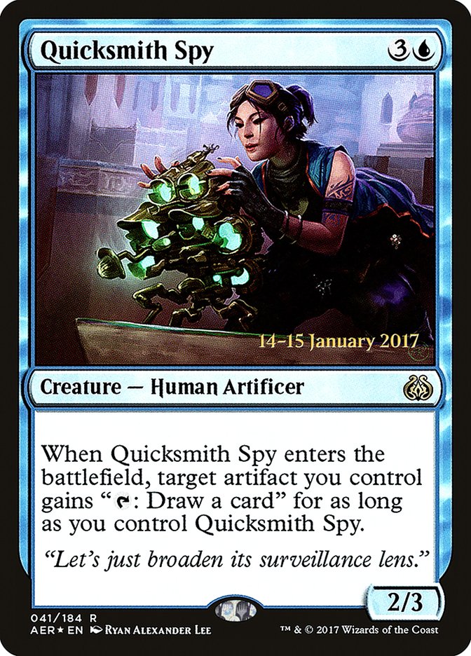 Quicksmith Spy [Aether Revolt Prerelease Promos] | Galaxy Games LLC