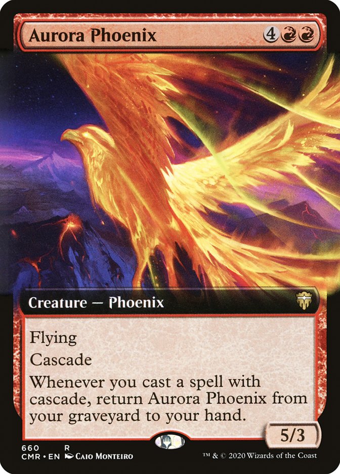 Aurora Phoenix (Extended Art) [Commander Legends] | Galaxy Games LLC