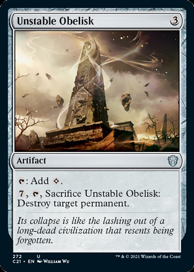 Unstable Obelisk [Commander 2021] | Galaxy Games LLC