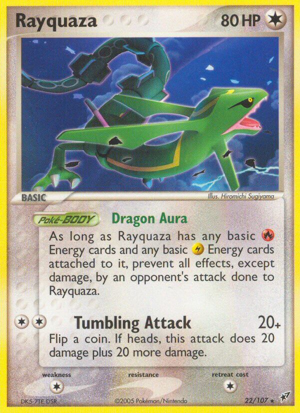 Rayquaza (22/107) (Theme Deck Exclusive) [EX: Deoxys] | Galaxy Games LLC