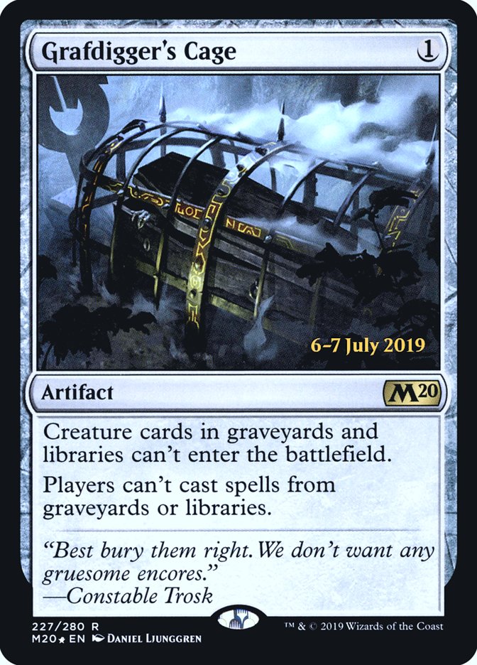 Grafdigger's Cage [Core Set 2020 Prerelease Promos] | Galaxy Games LLC