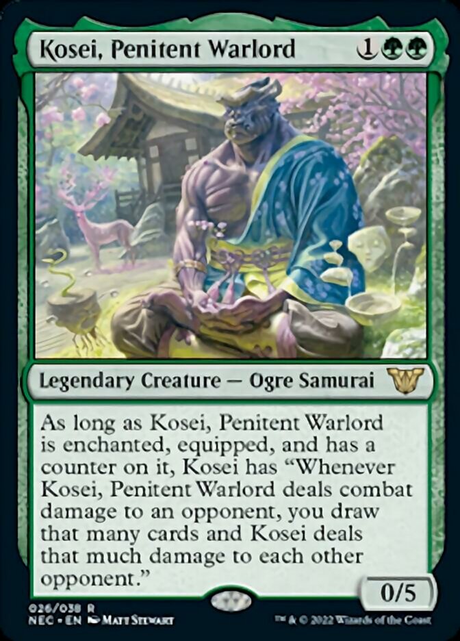 Kosei, Penitent Warlord [Kamigawa: Neon Dynasty Commander] | Galaxy Games LLC