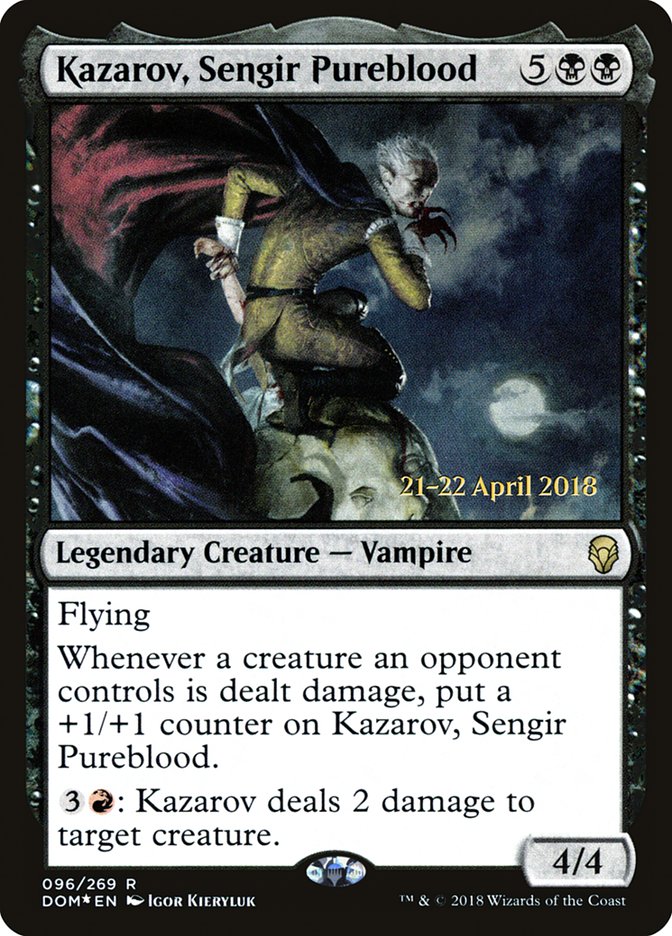 Kazarov, Sengir Pureblood [Dominaria Prerelease Promos] | Galaxy Games LLC