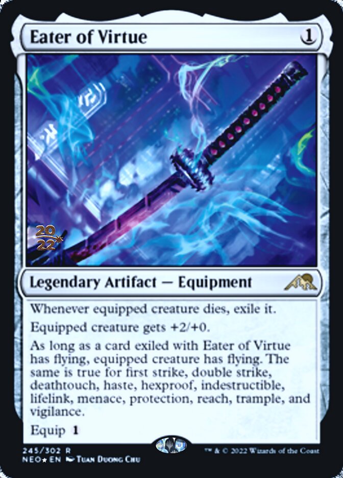 Eater of Virtue [Kamigawa: Neon Dynasty Prerelease Promos] | Galaxy Games LLC