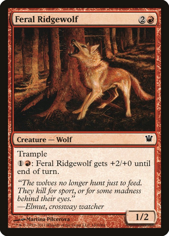 Feral Ridgewolf [Innistrad] | Galaxy Games LLC
