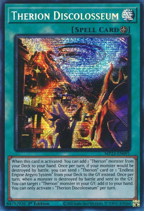 Therion Discolosseum [MP23-EN091] Prismatic Secret Rare | Galaxy Games LLC