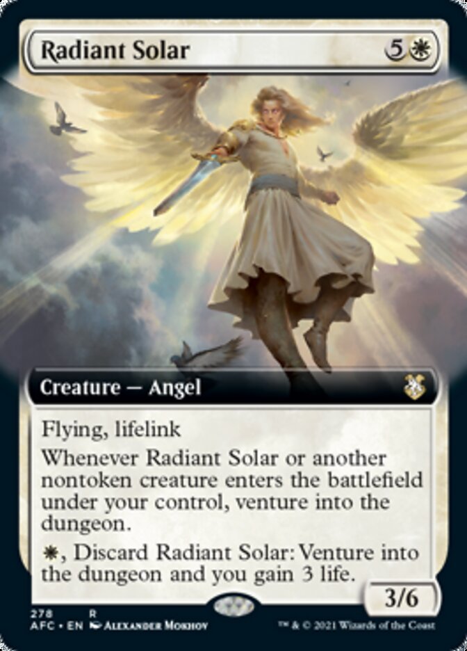 Radiant Solar (Extended Art) [Dungeons & Dragons: Adventures in the Forgotten Realms Commander] | Galaxy Games LLC