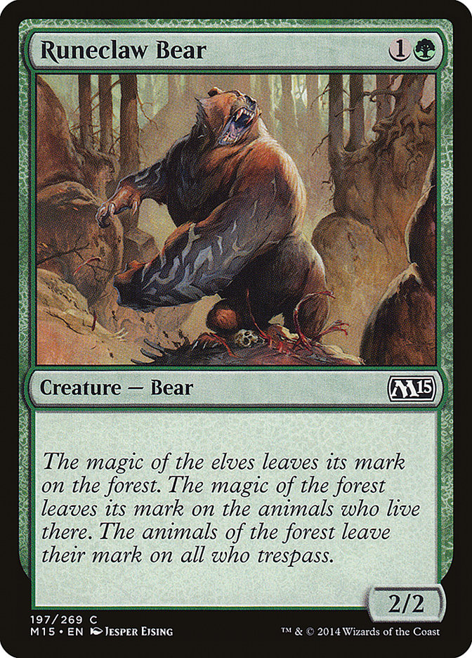 Runeclaw Bear [Magic 2015] | Galaxy Games LLC