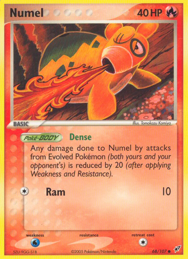 Numel (68/107) [EX: Deoxys] | Galaxy Games LLC