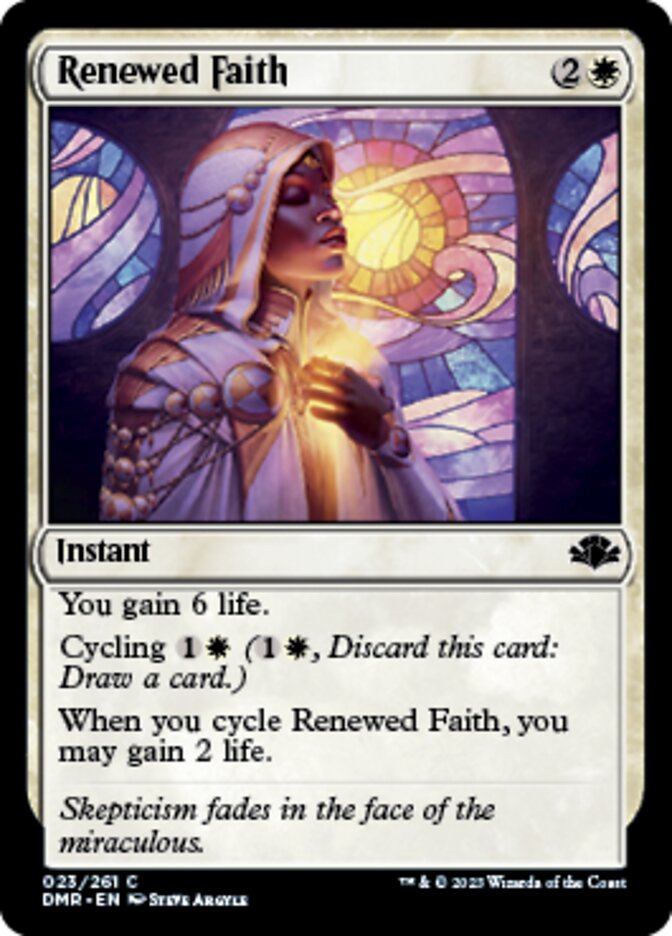 Renewed Faith [Dominaria Remastered] | Galaxy Games LLC