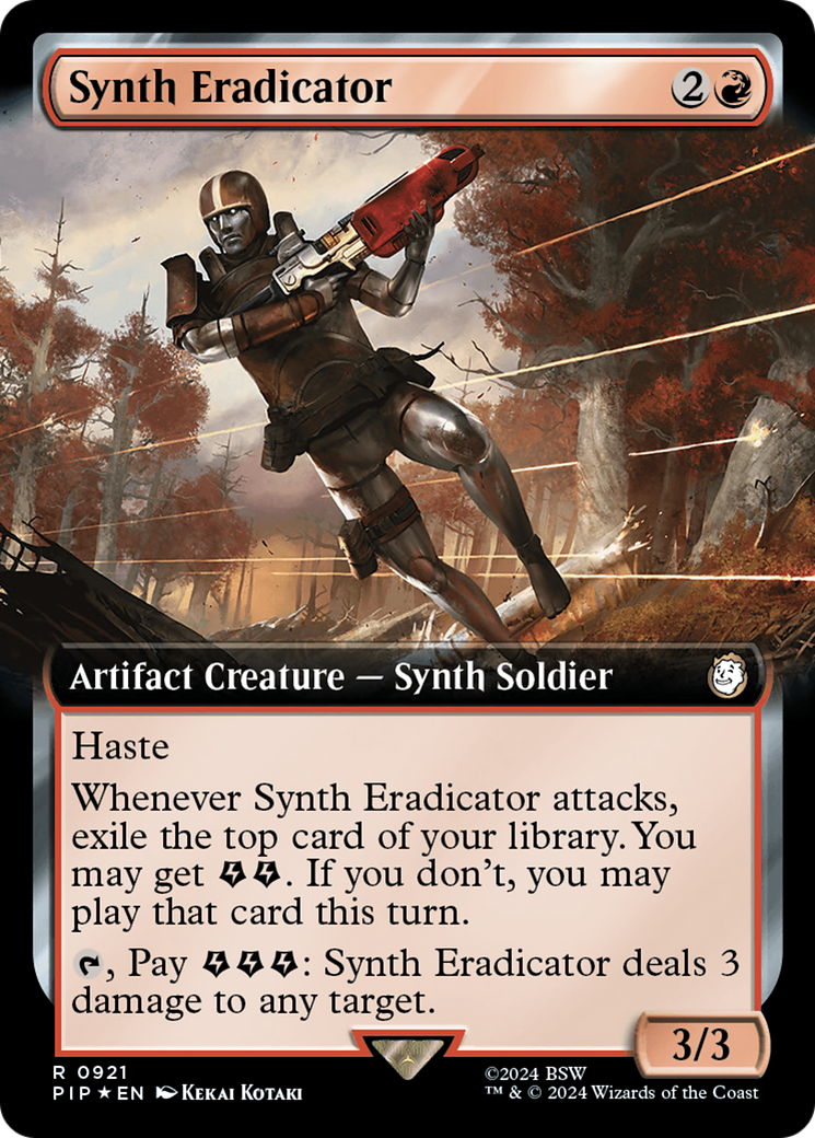 Synth Eradicator (Extended Art) (Surge Foil) [Fallout] | Galaxy Games LLC