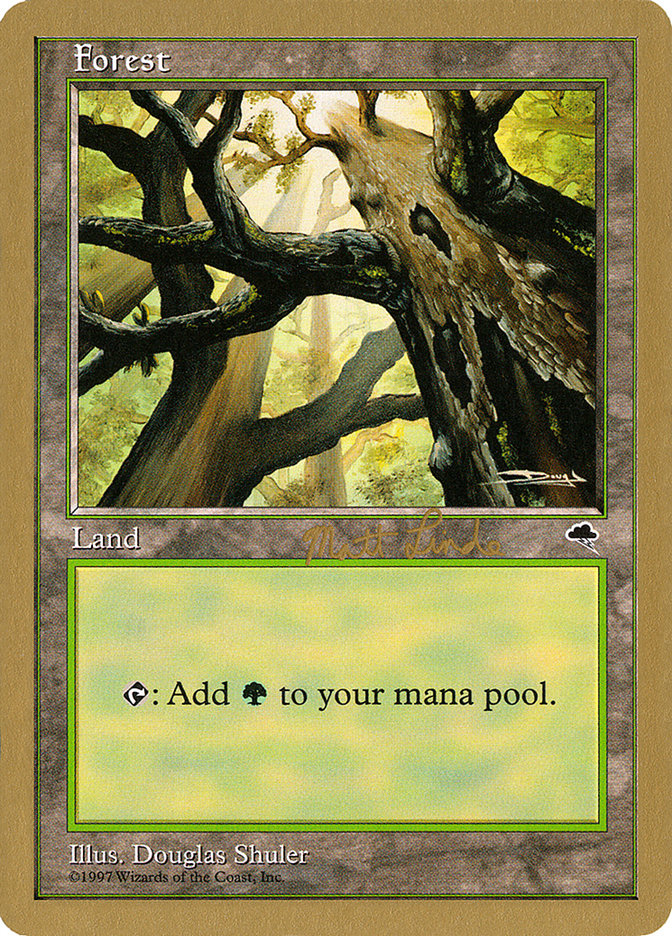 Forest (ml347a) (Matt Linde) [World Championship Decks 1999] | Galaxy Games LLC