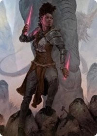 Kaya the Inexorable Art Card [Kaldheim Art Series] | Galaxy Games LLC