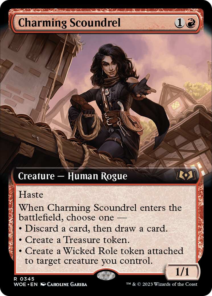 Charming Scoundrel (Extended Art) [Wilds of Eldraine] | Galaxy Games LLC