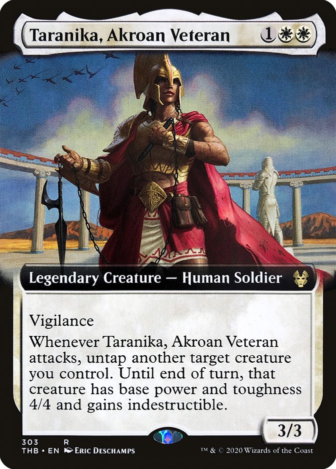 Taranika, Akroan Veteran (Extended Art) [Theros Beyond Death] | Galaxy Games LLC