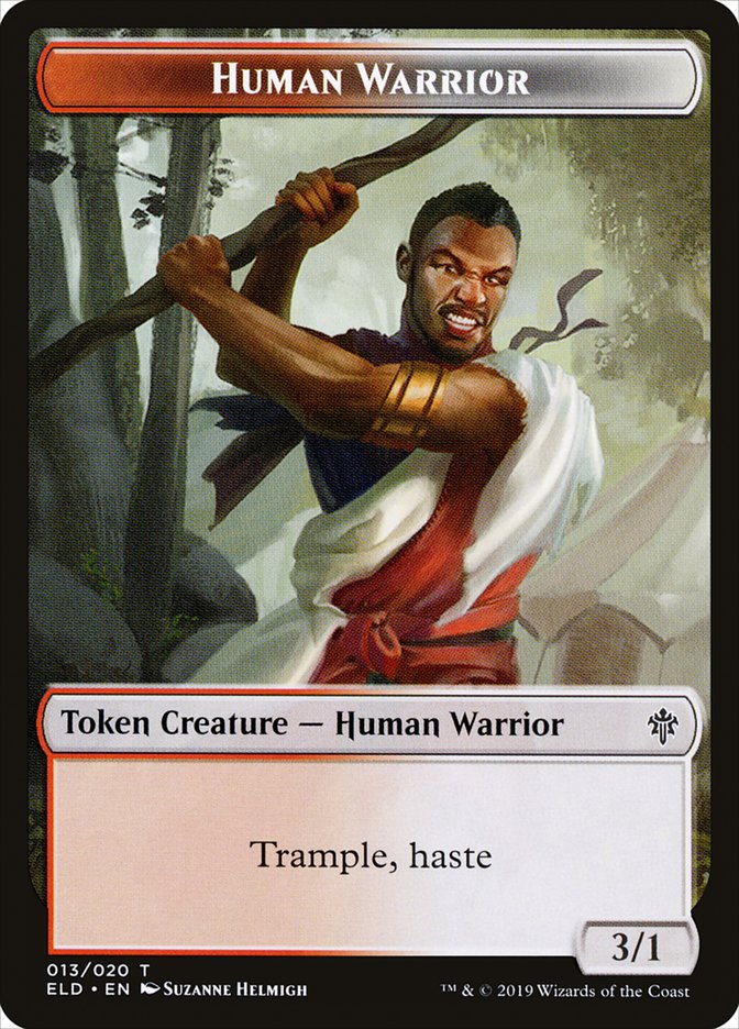 Human Warrior Token [Throne of Eldraine Tokens] | Galaxy Games LLC