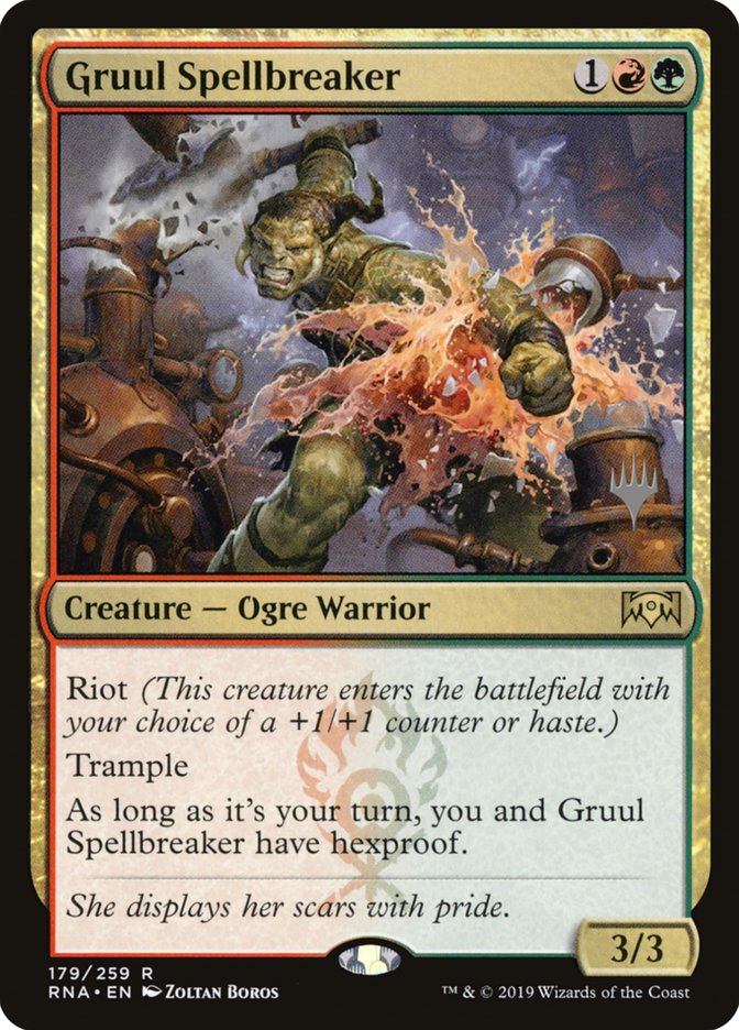 Gruul Spellbreaker (Promo Pack) [Ravnica Allegiance Promos] | Galaxy Games LLC