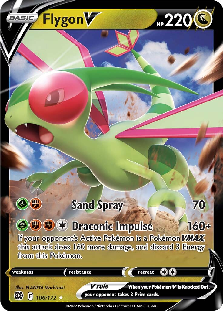 Flygon V (106/172) [Sword & Shield: Brilliant Stars] | Galaxy Games LLC