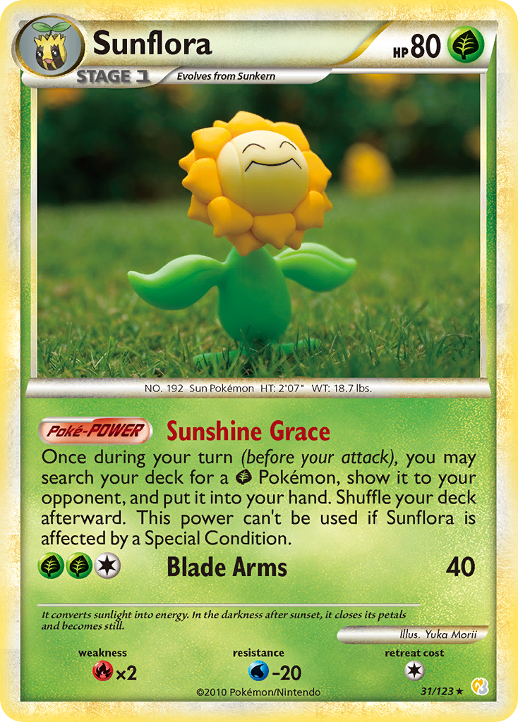 Sunflora (31/123) [HeartGold & SoulSilver: Base Set] | Galaxy Games LLC