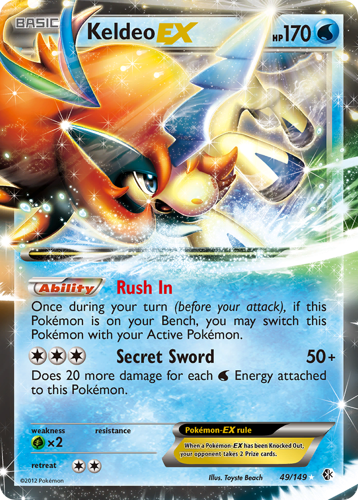 Keldeo EX (49/149) [Black & White: Boundaries Crossed] | Galaxy Games LLC