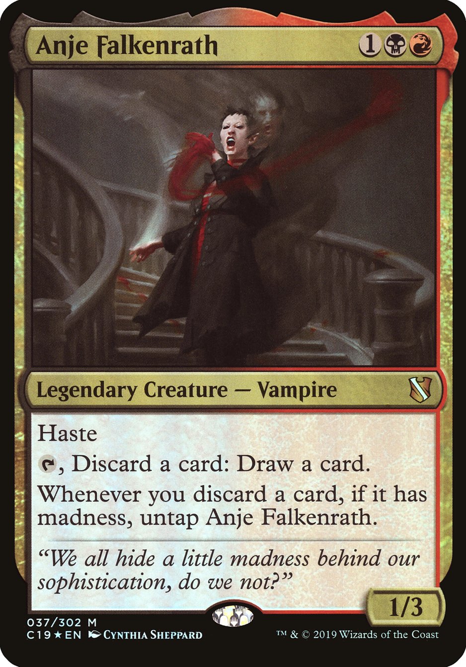 Anje Falkenrath (Oversized) [Commander 2019 Oversized] | Galaxy Games LLC