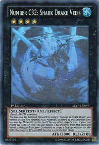 Number C32: Shark Drake Veiss [ABYR-EN039] Ghost Rare | Galaxy Games LLC