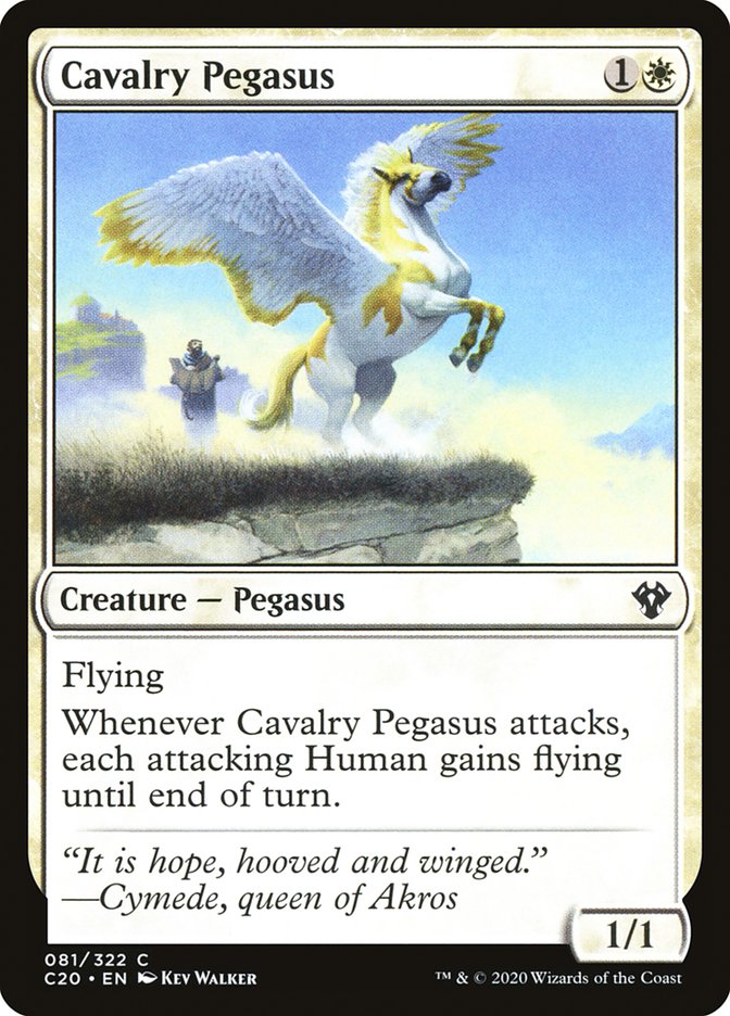Cavalry Pegasus [Commander 2020] | Galaxy Games LLC