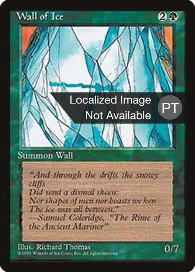 Wall of Ice [Fourth Edition (Foreign Black Border)] | Galaxy Games LLC