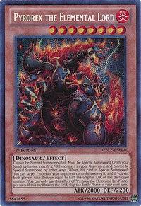 Pyrorex the Elemental Lord [CBLZ-EN040] Secret Rare | Galaxy Games LLC