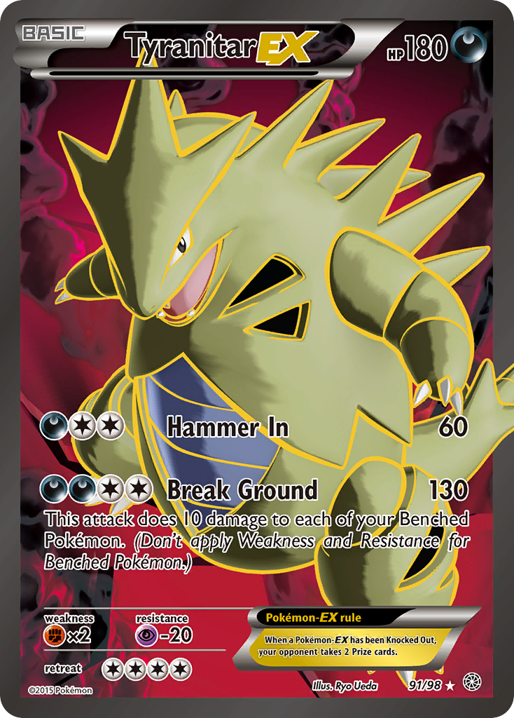 Tyranitar EX (91/98) [XY: Ancient Origins] | Galaxy Games LLC