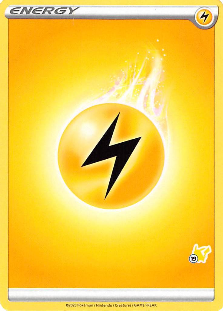 Lightning Energy (Pikachu Stamp #19) [Battle Academy 2022] | Galaxy Games LLC