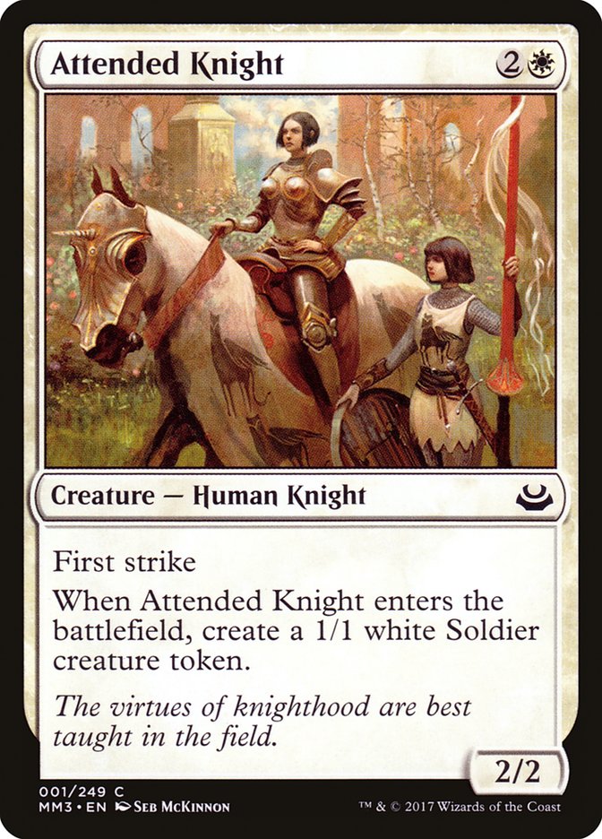 Attended Knight [Modern Masters 2017] | Galaxy Games LLC