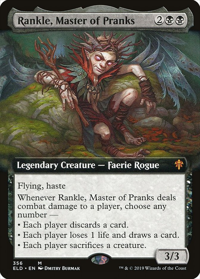 Rankle, Master of Pranks (Extended Art) [Throne of Eldraine] | Galaxy Games LLC