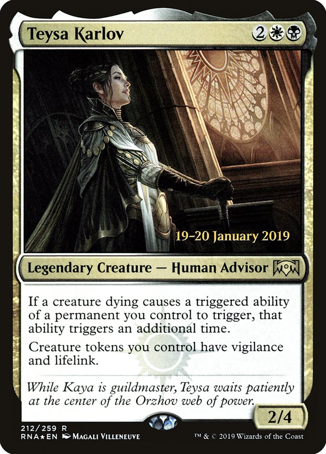 Teysa Karlov [Ravnica Allegiance Prerelease Promos] | Galaxy Games LLC