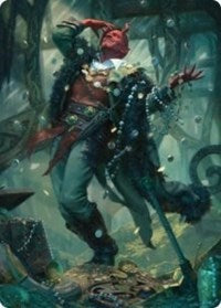 Tibalt, Cosmic Impostor Art Card [Kaldheim Art Series] | Galaxy Games LLC