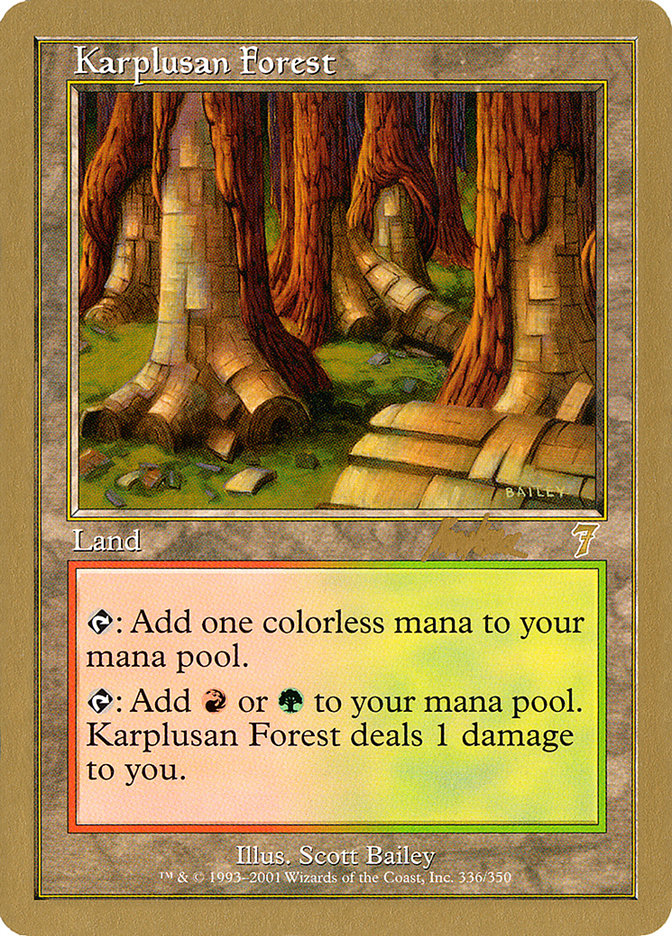 Karplusan Forest (Brian Kibler) [World Championship Decks 2002] | Galaxy Games LLC