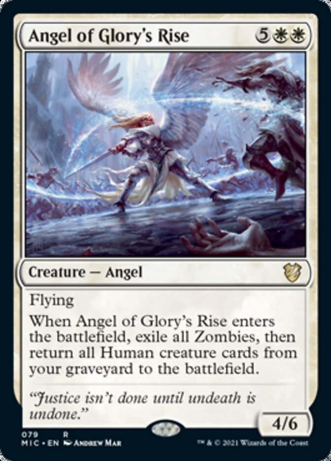 Angel of Glory's Rise [Innistrad: Midnight Hunt Commander] | Galaxy Games LLC