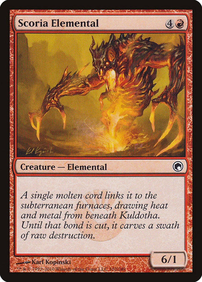 Scoria Elemental [Scars of Mirrodin] | Galaxy Games LLC