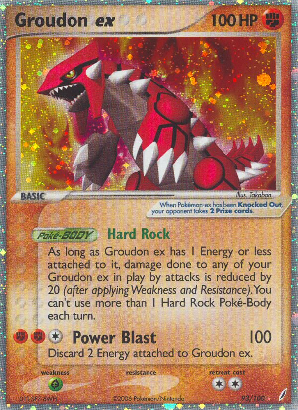 Groudon ex (93/100) [EX: Crystal Guardians] | Galaxy Games LLC