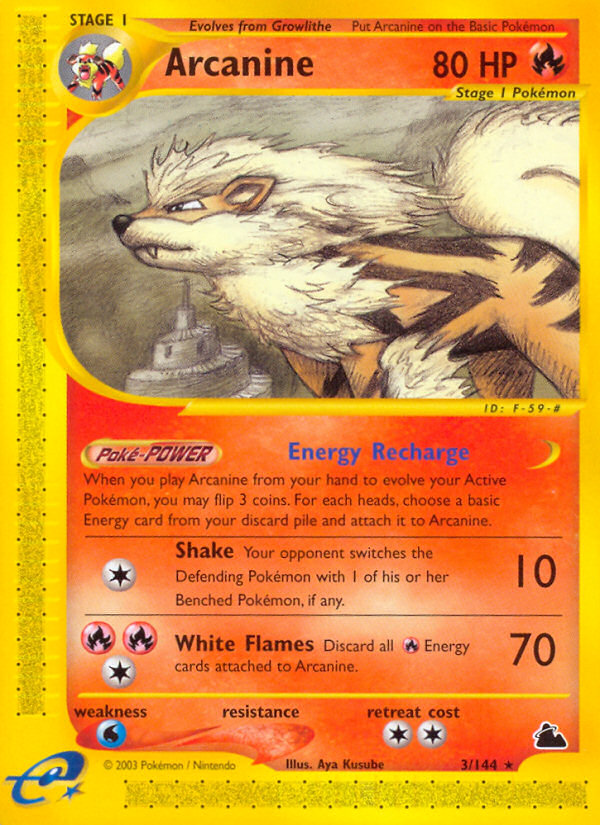 Arcanine (3/144) [Skyridge] | Galaxy Games LLC