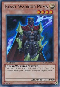 Beast-Warrior Puma [HA07-EN032] Super Rare | Galaxy Games LLC