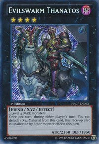 Evilswarm Thanatos [HA07-EN063] Secret Rare | Galaxy Games LLC