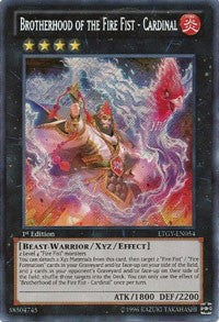 Brotherhood of the Fire Fist - Cardinal [LTGY-EN054] Secret Rare | Galaxy Games LLC