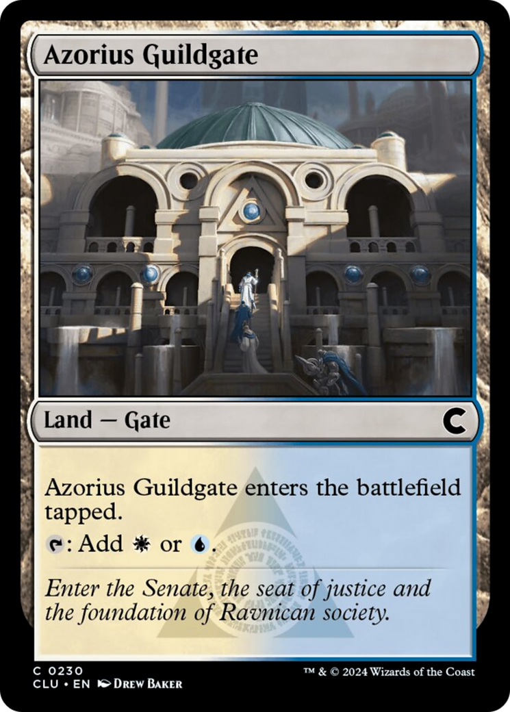 Azorius Guildgate [Ravnica: Clue Edition] | Galaxy Games LLC