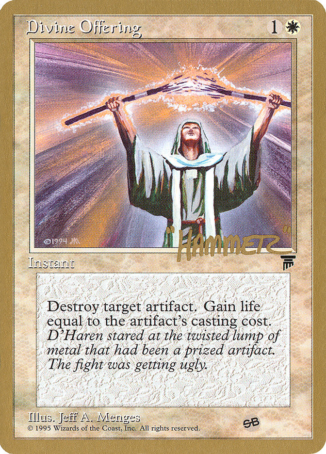 Divine Offering (Shawn "Hammer" Regnier) (SB) [Pro Tour Collector Set] | Galaxy Games LLC