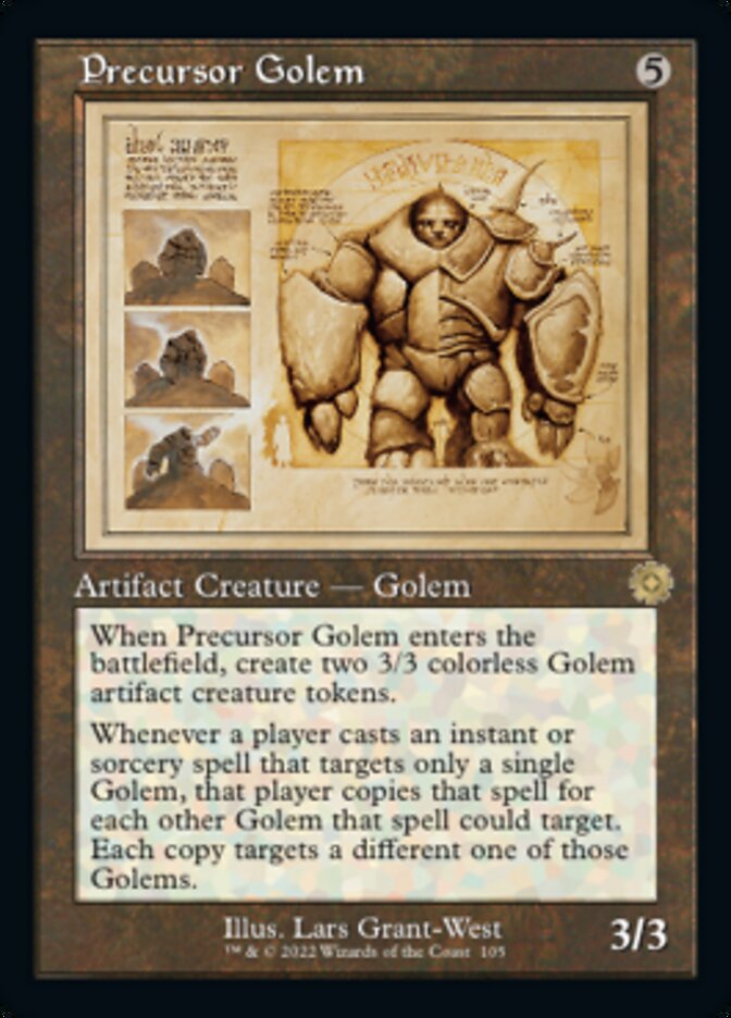 Precursor Golem (Retro Schematic) [The Brothers' War Retro Artifacts] | Galaxy Games LLC