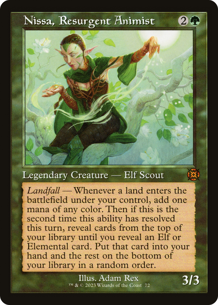 Nissa, Resurgent Animist (Retro) [March of the Machine: The Aftermath] | Galaxy Games LLC